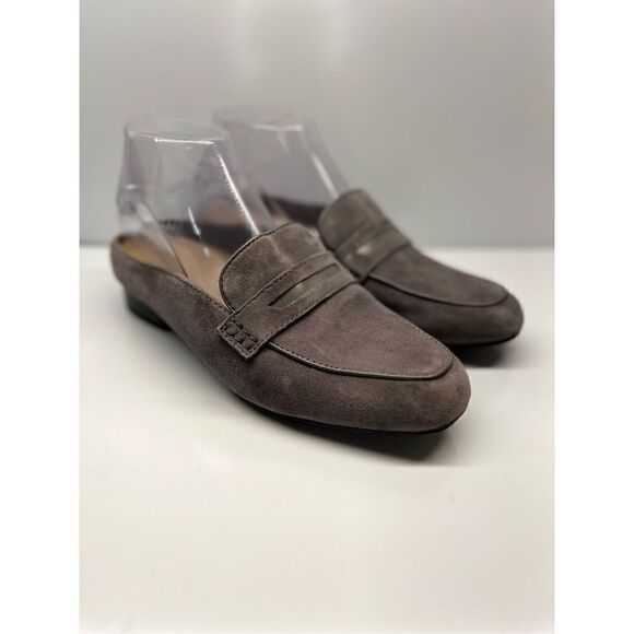 Clarks Women's Keesha Donna Gray Suede Mule Shoes  Sz 7.5M - Picture 1 of 11